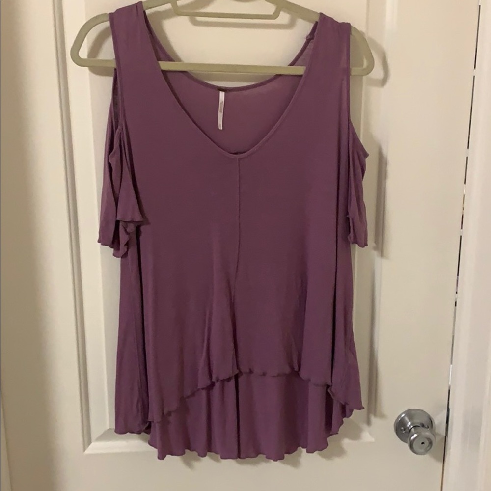 Purple free people top size small
